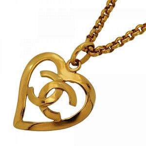 CHANEL Gold Logo Necklace